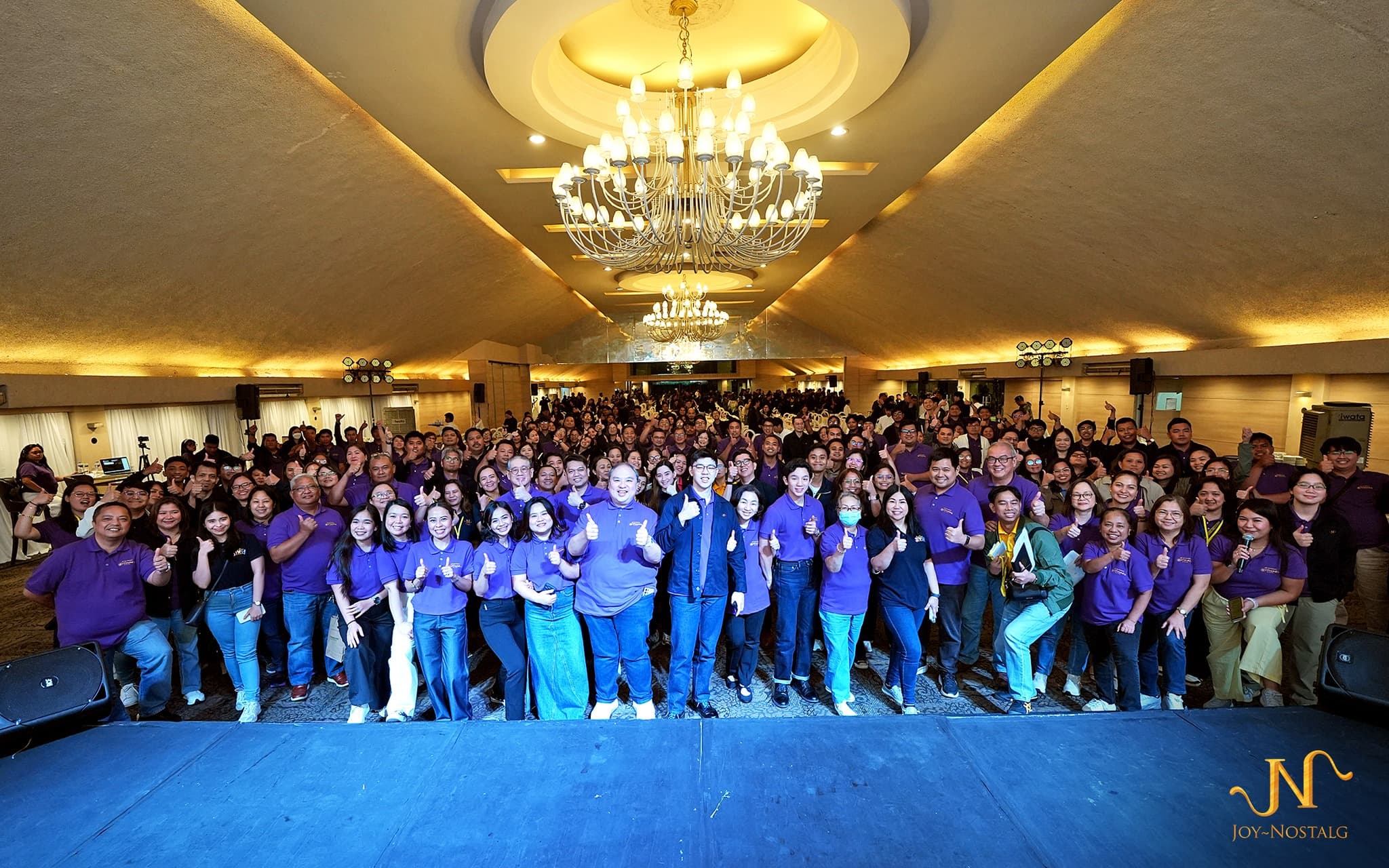 Joy~Nostalg team gathered at a company event