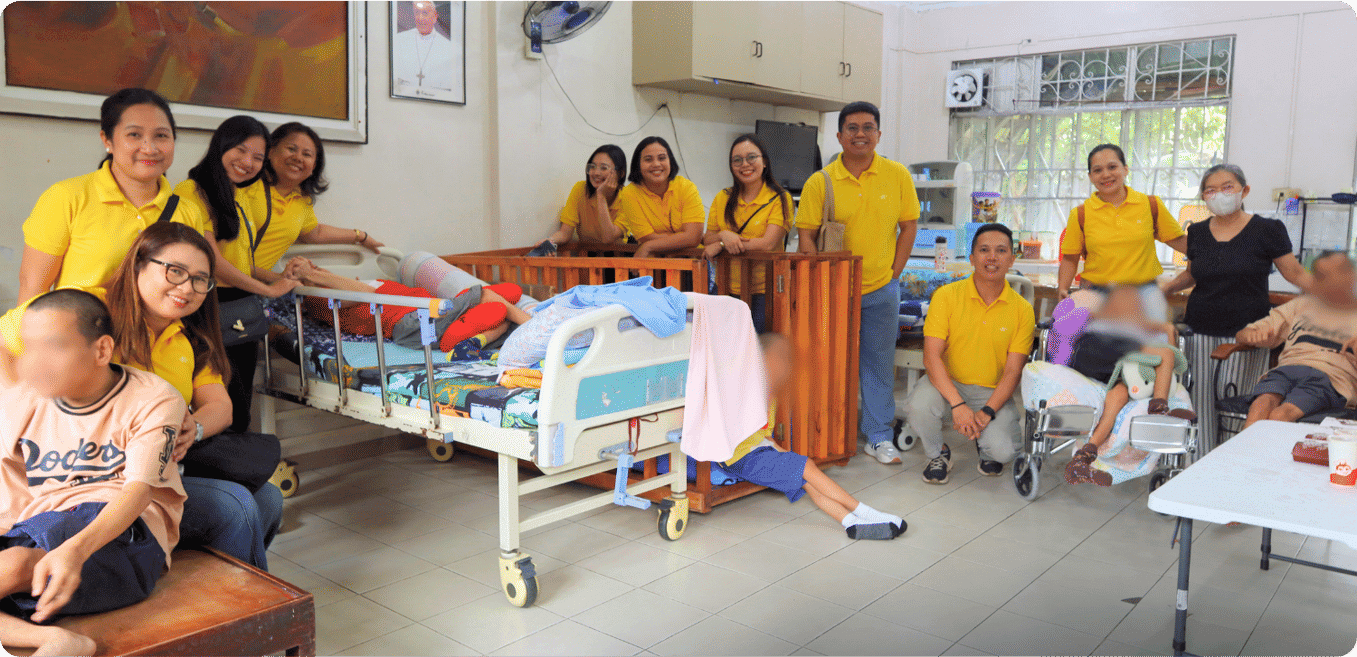 Joy~Nostalg volunteers visiting community members